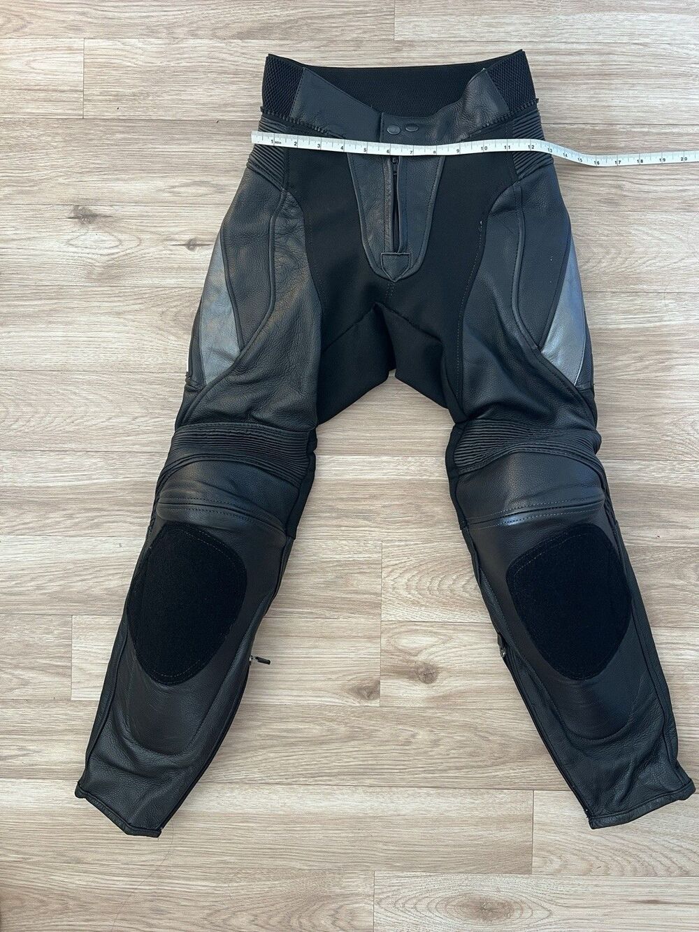 Women's Black Leather Track Jogger Pants